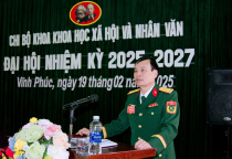 Đảng ủy Trường Trung cấp Kỹ thuật Tăng thiết giáp chỉ đạo tổ chức thành công Đại hội chi bộ nhiệm kỳ 2025-2027 làm trước