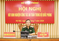 Tham dự Hội nghị Rút kinh nghiệm công tác an toàn trong Bộ Quốc phòng
