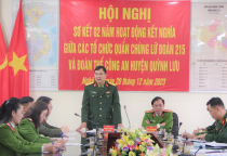 Dấu ấn từ hoạt động kết nghĩa giữa tổ chức quần chúng Lữ đoàn 215 và đoàn thể công an huyện Quỳnh Lưu