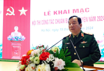 Khai mạc Hội thi công tác chuẩn bị huấn luyện năm 2024