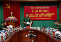 Xét duyệt nâng ngạch, bãi miễn chức danh sĩ quan  chuyên môn - kỹ thuật - nghiệp vụ năm 2024