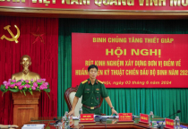 Hội nghị rút kinh nghiệm xây dựng đơn vị điểm về huấn luyện kỹ thuật chiến đấu bộ binh năm 2024