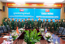 Phó tổng Tư lệnh Quân đội kiêm Tư lệnh Lục quân Hoàng gia Campuchia thăm Trường Sĩ quan Tăng thiết giáp