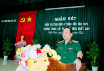 Trường Trung cấp Kỹ thuật Tăng thiết giáp hoàn thành tốt nhiệm vụ kiểm tra toàn diện 6 tháng đầu năm 2024