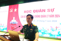 Binh chủng Tăng thiết giáp tổ chức học quân sự  cho cán bộ diện Binh chủng quản lý năm 2024