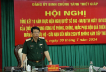 Đảng ủy Binh chủng Tăng thiết giáp tổng kết 10 năm thực hiện Nghị quyết số 689 của Quân ủy Trung ương