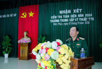 Trường Trung cấp Kỹ thuật Tăng thiết giáp hoàn thành tốt nhiệm vụ kiểm tra toàn diện năm 2024