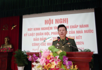 Lữ đoàn xe tăng 215 nâng cao chất lượng chấp hành kỷ luật Quân đội, pháp luật của Nhà nước, bảo đảm an toàn và công tác huấn luyện