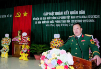 Trường Trung cấp Kỹ thuật Tăng thiết giáp tổ chức gặp mặt đoàn kết quân dân chào mừng kỷ niệm 80 năm Ngày thành lập QĐND Việt Nam, 35 năm Ngày hội QPTD