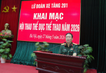 Lữ đoàn xe tăng 201 tổ chức Hội thao thể dục thể thao cấp lữ đoàn năm 2026