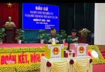 Cử tri Lữ đoàn xe tăng 201 tham gia bầu cử đại biểu Quốc hội khóa XVI và đại biểu Hội đồng Nhân dân các cấp nhiệm kỳ 2026-2031