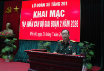 LỮ ĐOÀN 201 TỔ CHỨC KHAI MẠC TẬP HUẤN CÁN BỘ GIAI ĐOẠN II 