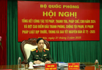 Tham dự Hội nghị trực tuyến tổng kết công tác tư pháp, thanh tra, pháp chế và công tác 1389 năm 2024