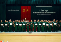 Binh chủng Tăng thiết giáp tổ chức Lễ bế mạc Hội thi Cán bộ huấn luyện điều lệnh giỏi năm 2025