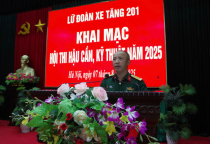 Lữ đoàn xe tăng 201 khai mạc Hội thi Hậu cần - Kỹ thuật cấp cơ sở năm 2025 