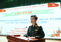 Hội nghị học tập, quán triệt, triển khai thực hiện Nghị quyết Đại hội đại biểu Đảng bộ Quân đội lân thứ XII, nhiệm kỳ 2025- 2030