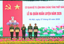 Cơ quan Bộ Tư lệnh Binh chủng Tăng thiết giáp Tổ chức Lễ ra quân huấn luyện năm 2026