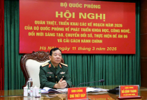 Tham gia Hội nghị quán triệt, triển khai các kế hoạch năm 2026 của Bộ Quốc phòng về phát triển khoa học, công nghệ, đổi mới sáng tạo, chuyển đổi số, thực hiện Đề án 06 và cải cách hành chính