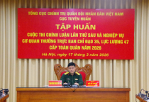 Tham gia tập huấn Cuộc thi chính luận về bảo vệ nền tảng tư tưởng  của Đảng lần thứ Sáu và nghiệp vụ Cơ quan Thường trực Ban Chỉ đạo 35, lực lượng 47 cấp toàn quân năm 2026