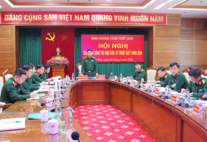 Binh chủng Tăng thiết giáp Giao ban công tác hậu cần, kỹ thuật Quý I năm 2026