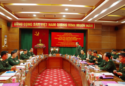Nghiệm thu đề tài khoa học NTQS cấp Bộ Quốc phòng “Nghệ thuật sử dụng lực lượng Tăng thiết giáp tác chiến phản công chiến lược trong chiến tranh bảo vệ Tổ quốc”