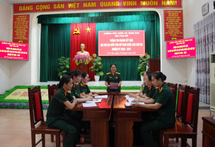 Hội phụ nữ xưởng sửa chữa xe tăng X32 tổ chức thông tin nhanh kết quả Đại hội đại biểu Phụ nữ toàn quốc lần thứ XIV, nhiệm kỳ 2026 - 2031