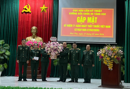 Xưởng Sửa Chữa Xe Tăng X32 Tổ Chức Gặp Mặt Nhân Kỷ Niệm 71 Năm Ngày Thầy Thuốc Việt Nam (27/2)