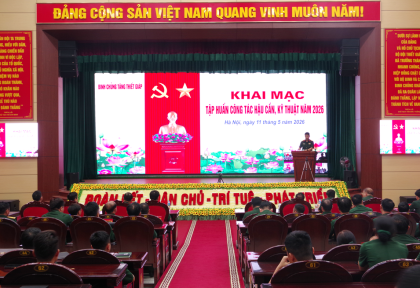 Binh chủng Tăng thiết giáp tập huấn công tác hậu cần, kỹ thuật năm 2026