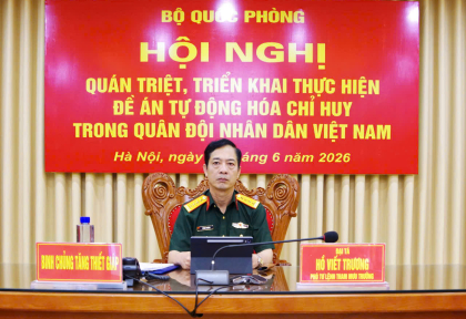 Tham gia Hội nghị quán triệt, triển khai thực hiện Đề án Tự động hóa chỉ huy trong QĐND Việt Nam ( Đề án 33)