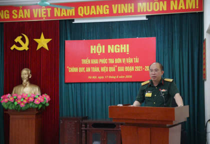 Binh chủng Tăng thiết giáp phúc tra đơn vị vận tải "Chính quy, an toàn, hiệu quả" giai đoạn 2021 - 2026
