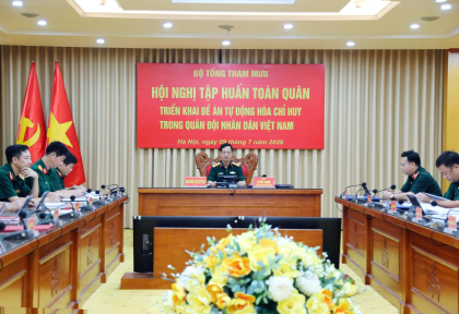 Tham dự Hội nghị tập huấn toàn quân triển khai Đề án Tự động hóa chỉ huy trong Quân đội nhân dân Việt Nam