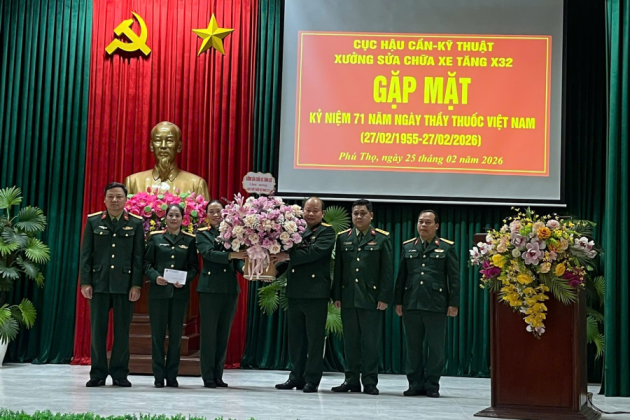 Xưởng Sửa Chữa Xe Tăng X32 Tổ Chức Gặp Mặt Nhân Kỷ Niệm 71 Năm Ngày Thầy Thuốc Việt Nam (27/2)