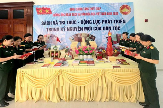 Hội phụ nữ Bộ Tham mưu, Binh chủng Tăng thiết giáp tích cực hưởng ứng Ngày sách và Văn hóa đọc Việt Nam 21/4