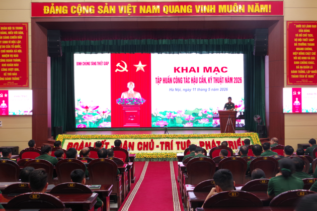 Binh chủng Tăng thiết giáp tập huấn công tác hậu cần, kỹ thuật năm 2026