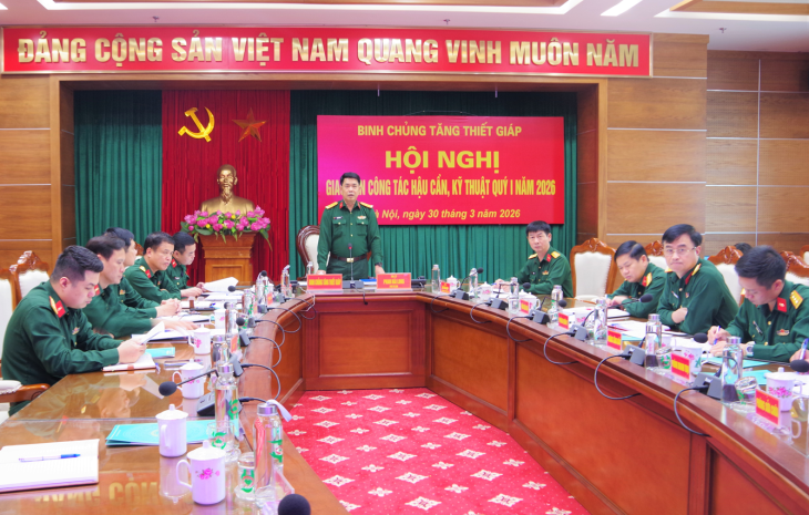 Binh chủng Tăng thiết giáp Giao ban công tác hậu cần, kỹ thuật Quý I năm 2026