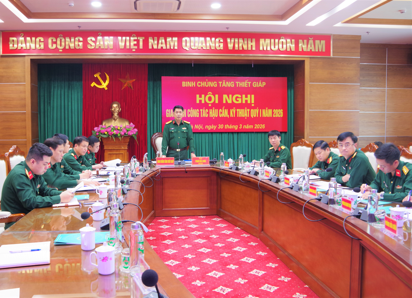 Binh chủng Tăng thiết giáp Giao ban công tác hậu cần, kỹ thuật Quý I năm 2026