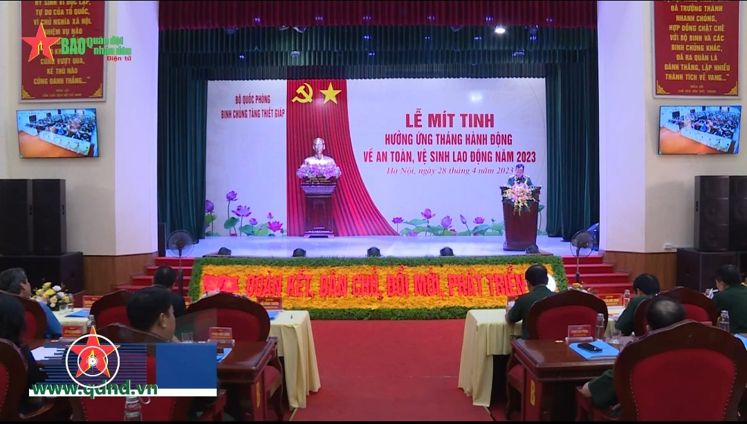 Binh chủng Tăng thiết giáp hưởng ứng tháng hành động về an toàn, vệ sinh lao động năm 2023