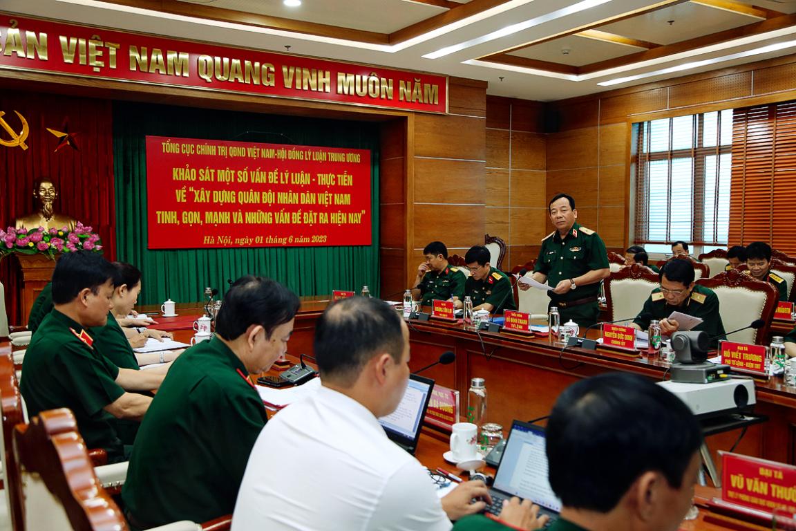 “Xây dựng Quân đội nhân dân Việt Nam tinh, gọn, mạnh và những vấn đề đặt ra hiện nay”