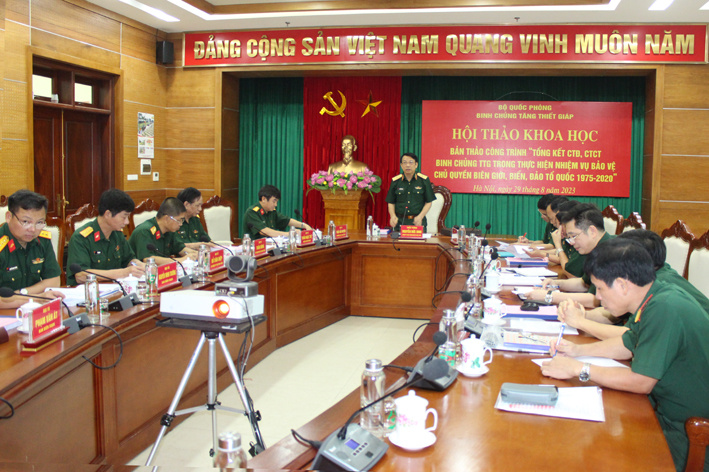 Hội thảo công trình “Tổng kết CTĐ, CTCT Binh chủng Tăng thiết giáp trong thực hiện nhiệm vụ bảo vệ chủ quyền biên giới, biển đảo, vùng trời Tổ quốc 1975-2020”