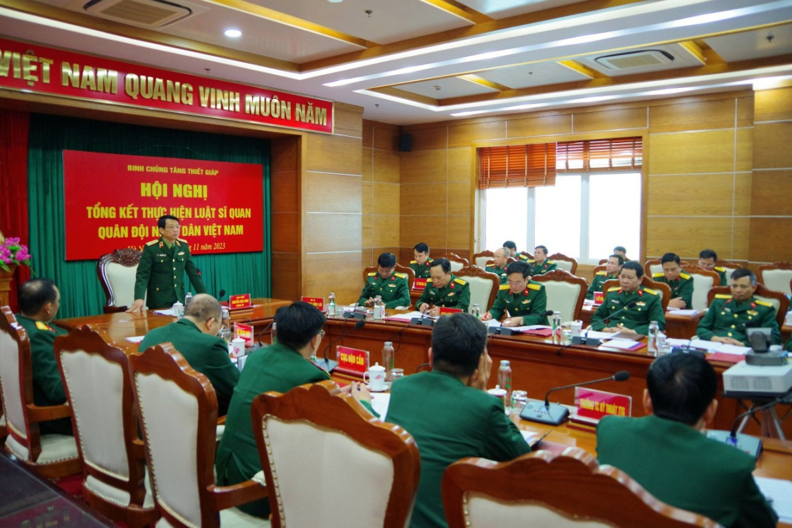 Hội nghị tổng kết thực hiện Luật Sĩ quan Quân đội nhân dân Việt Nam