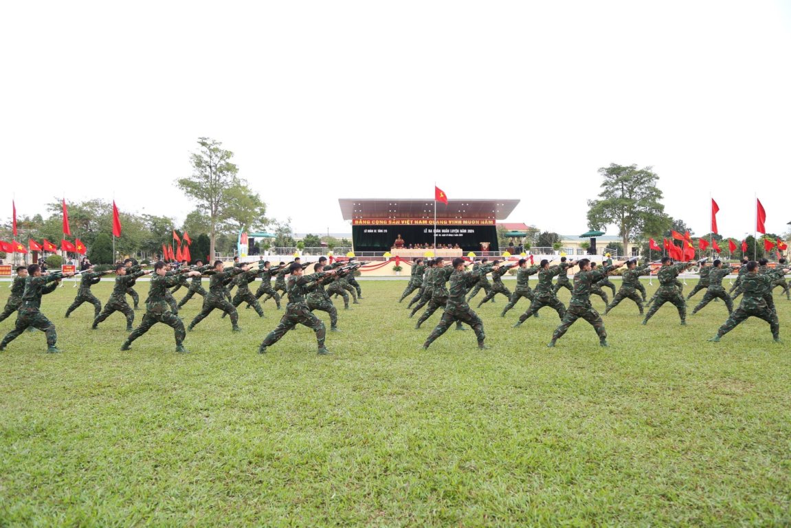 Các đơn vị trong Binh chủng tổ chức Lễ ra quân huấn luyện năm 2024