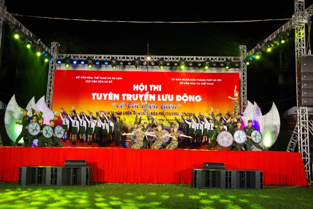 Lữ đoàn xe tăng 201 đăng cai Hội thi Tuyên truyền lưu động kỷ niệm 70 năm Chiến thắng Điện Biên Phủ