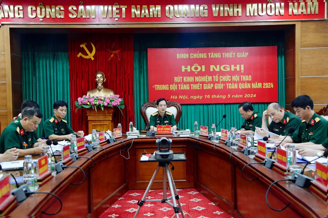 Hội nghị rút kinh nghiệm tổ chức Hội thao “Trung đội Tăng thiết giáp giỏi” toàn quân năm 2024