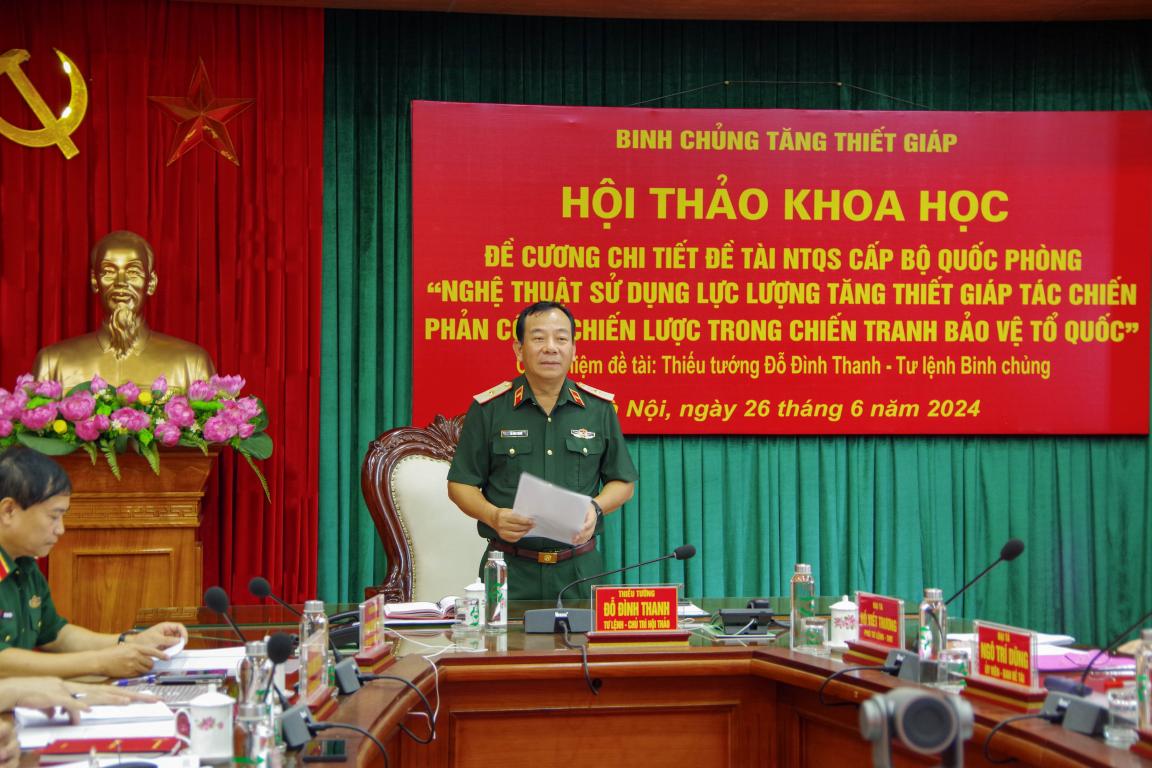 Hội thảo khoa học đề cương chi tiết Đề tài nghệ thuật quân sự cấp Bộ Quốc phòng