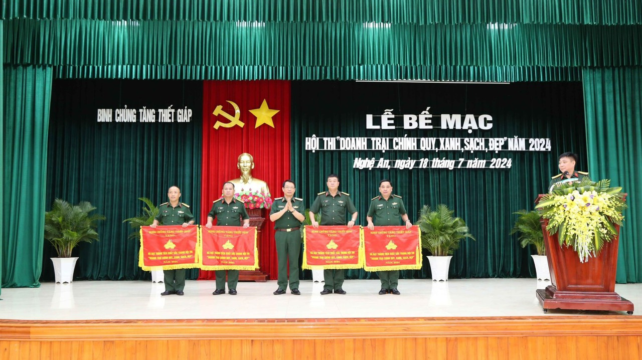 Bế mạc Hội thi “Doanh trại chính quy, xanh, sạch, đẹp” năm 2024