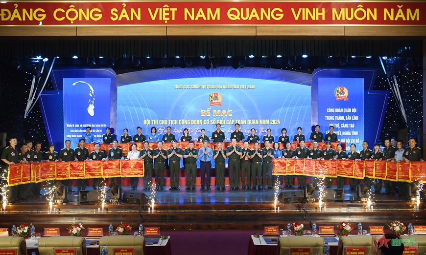 Binh chủng Tăng thiết giáp đạt giải xuất sắc tại Hội thi Chủ tịch Công đoàn cơ sở giỏi toàn quân năm 2024