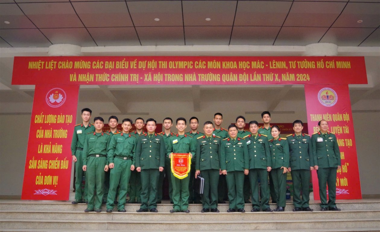 Trường Sĩ quan Tăng thiết giáp tham gia Hội thi Olympic Mác-Lênin, tư tưởng Hồ Chí Minh và nhận thức chính trị-xã hội trong nhà trường Quân đội lần thứ X, năm 2024.