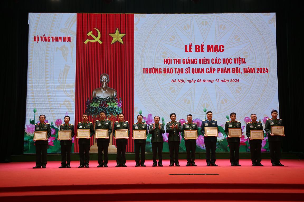 Trường Sĩ quan Tăng thiết giáp hoàn thành tốt nhiệm vụ tại Hội thi giảng viên các Học viện, Trường đào tạo sĩ quan cấp phân đội năm 2024