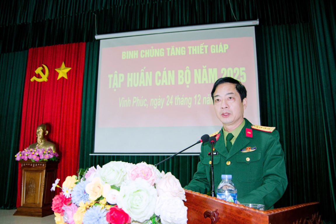 Binh chủng Tăng thiết giáp khai mạc tập huấn cán bộ năm 2025