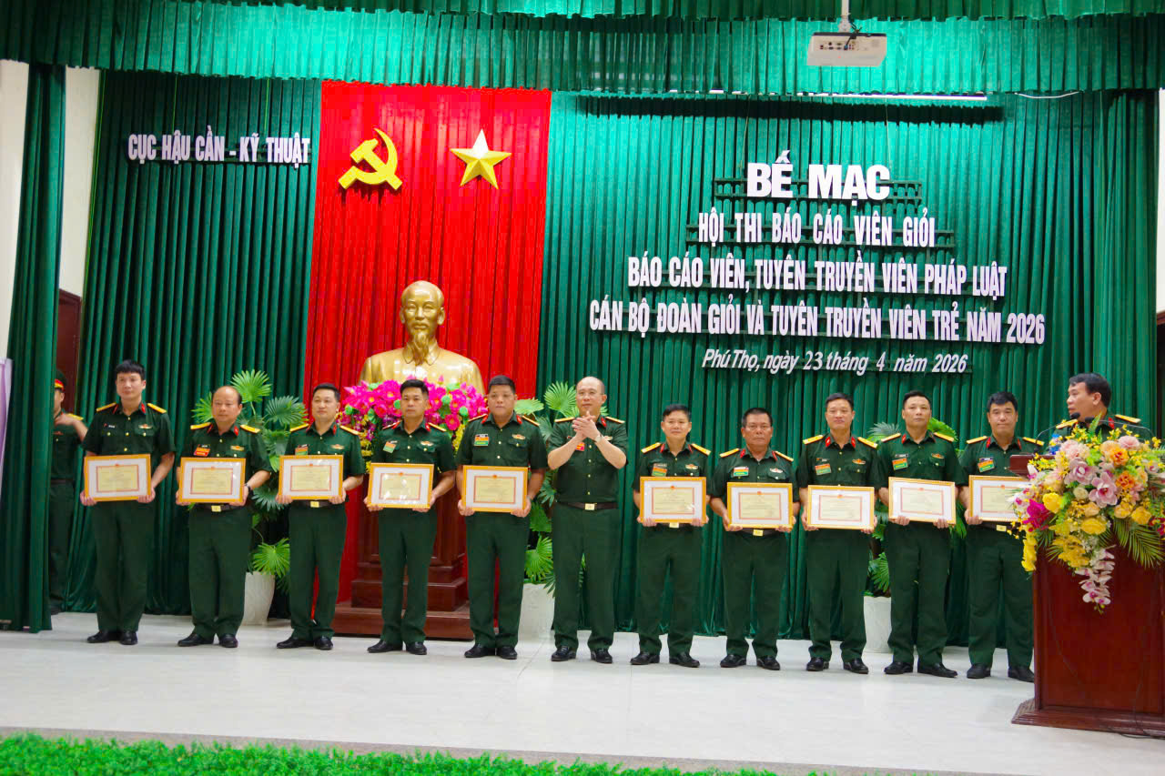 Xưởng sửa chữa xe tăng X32  đạt kết quả nổi bật  trong Hội thi báo cáo viên, tuyên truyền viên năm 2026